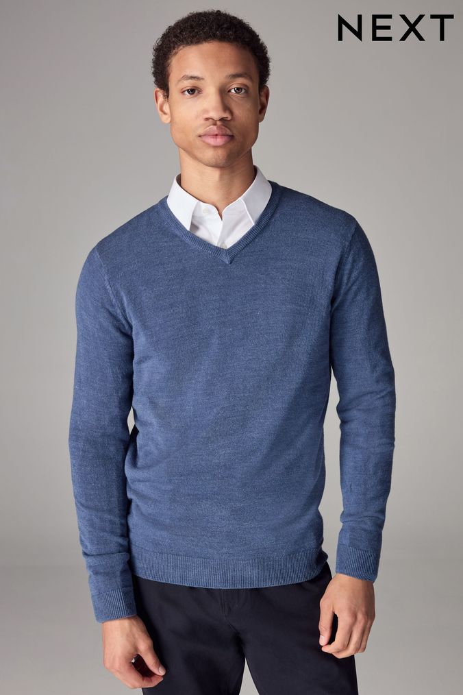 Next mens hot sale jumpers v neck
