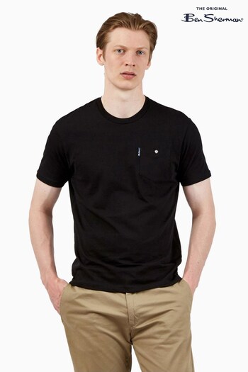 Ben Sherman Black Signature Pocket T-Shirt (T55080) | £30