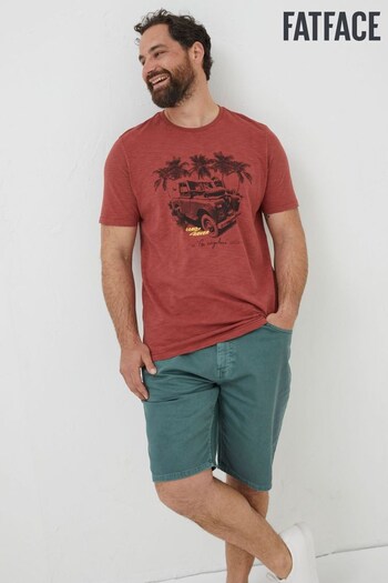 FatFace Red Land Rover Palm T-Shirt (T55103) | £29.50