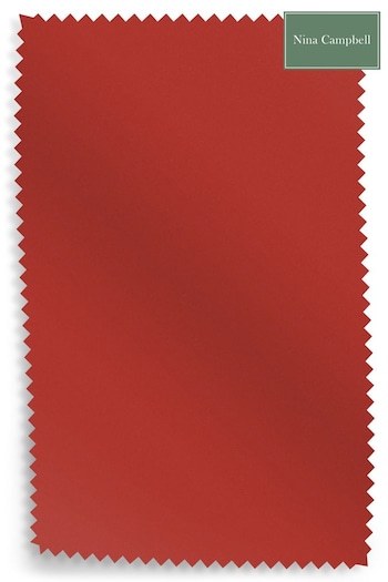 Westbourne Coral Upholstery Swatch By Nina Campbell (T55144) | £0