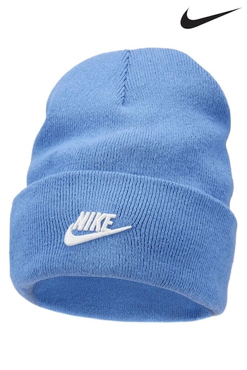 Nike Blue Peak Tall Cuff Futura Beanie (T55159) | £25