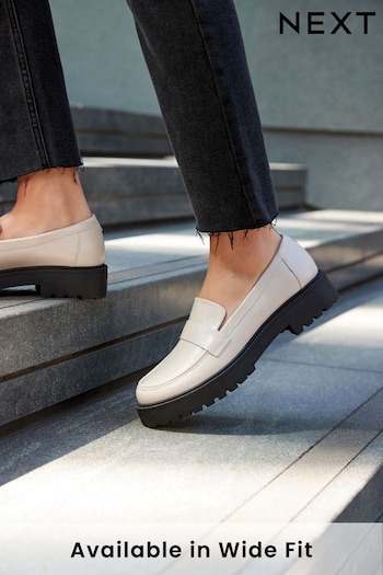 Bone White Forever Comfort® Chunky Loafers (T55213) | £36