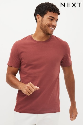 Clay Red Essential Crew Neck T-Shirt (T55352) | £8.50