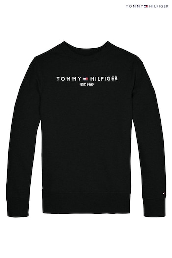 Tommy Heritage Hilfiger Black Essential Sweatshirt (T55622) | £40 - £50