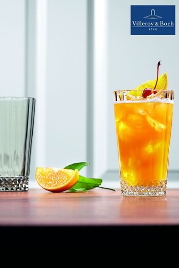 Villeroy & Boch Clear Glasses Set For Long Drinks Or Sparkling Juices (T55705) | £45
