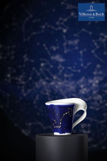 Villeroy & Boch Blue Stylish Mug with Scorpio Zodiac Sign (T55710) | £22