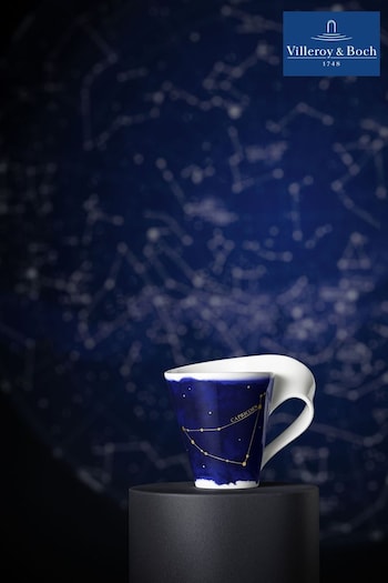 Villeroy & Boch Blue Stylish Mug with Capricorn Zodiac Sign (T55712) | £22