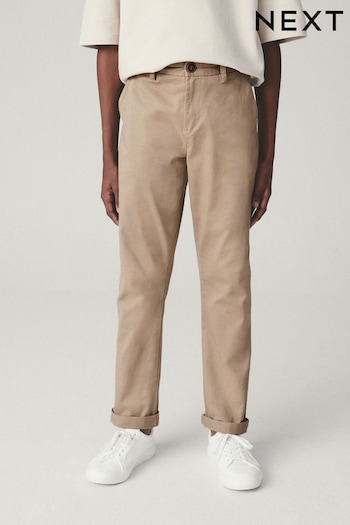 Stone Regular Fit Stretch Chino Cycling Trousers (3-17yrs) (T55749) | £11 - £16