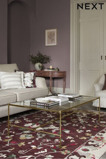 Brass Grand Country Glass Large Coffee Table (T55755) | £350