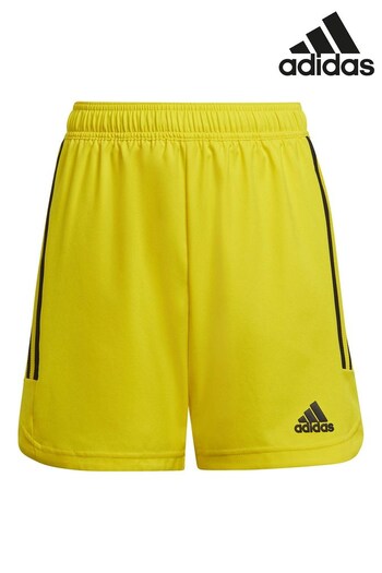 adidas Yellow Condivo 22 Junior Match Day Shorts Quan (T55834) | £22