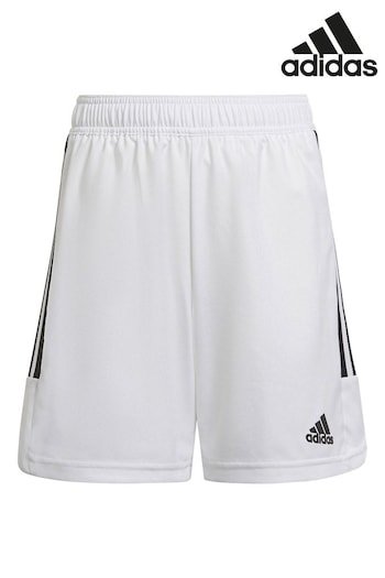 adidas White Condivo 22 Junior Match Day Shorts (T55835) | £22