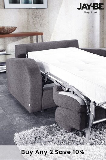 Jay-Be Beds Pewter Grey Retro Sofa Bed Chair with Deep Sprung Mattress (T56183) | £1,400