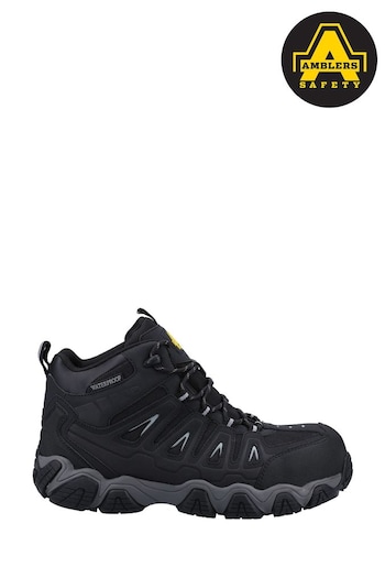 Amblers Safety Black AS801 Waterproof Non-Metal Safety Hiker Boots (T56278) | £81