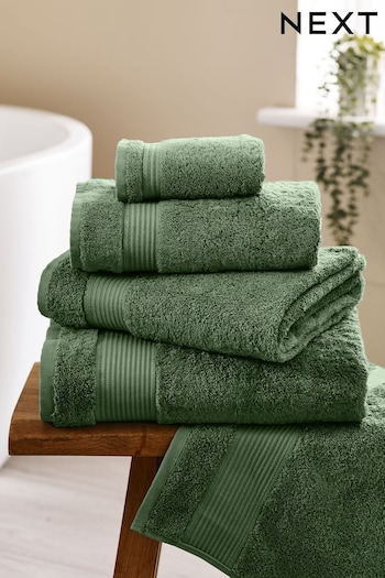 Ivy Green Egyptian Cotton Towels (T56285) | £5 - £26