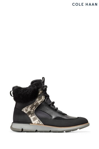 Cole VICTORY Haan Black 4.Zerogrand Hiker Boots (T56381) | £205