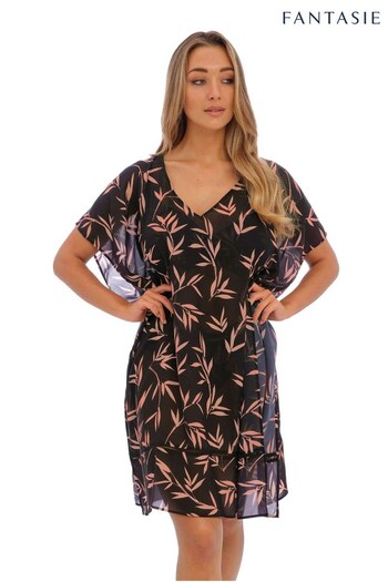 Fantasie Black Luna Bay Kaftan Coverup (T56465) | £63