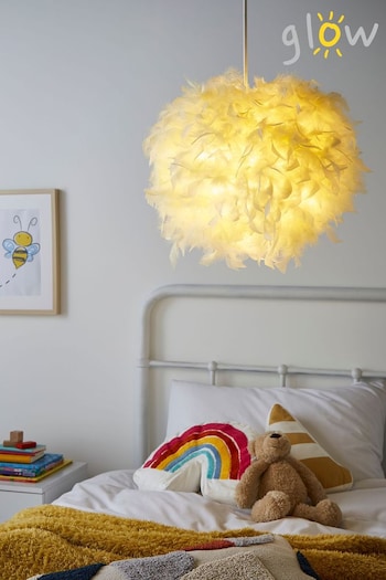 glow Yellow Feather 40cm Shade (T56902) | £30