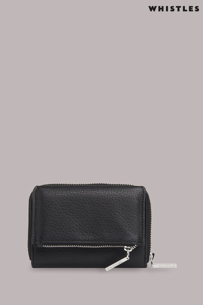 Plain black leather discount purse