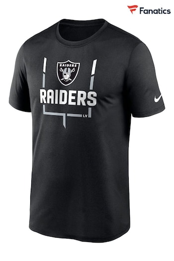 Nike shipping Black Fanatics NFL Las Vegas Raiders Nike shipping Legend Goal Post T-Shirt (T57328) | £32