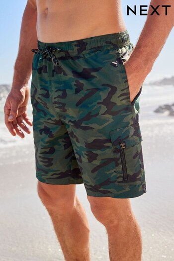 Camouflage Cargo Swim Shorts (T57481) | £24