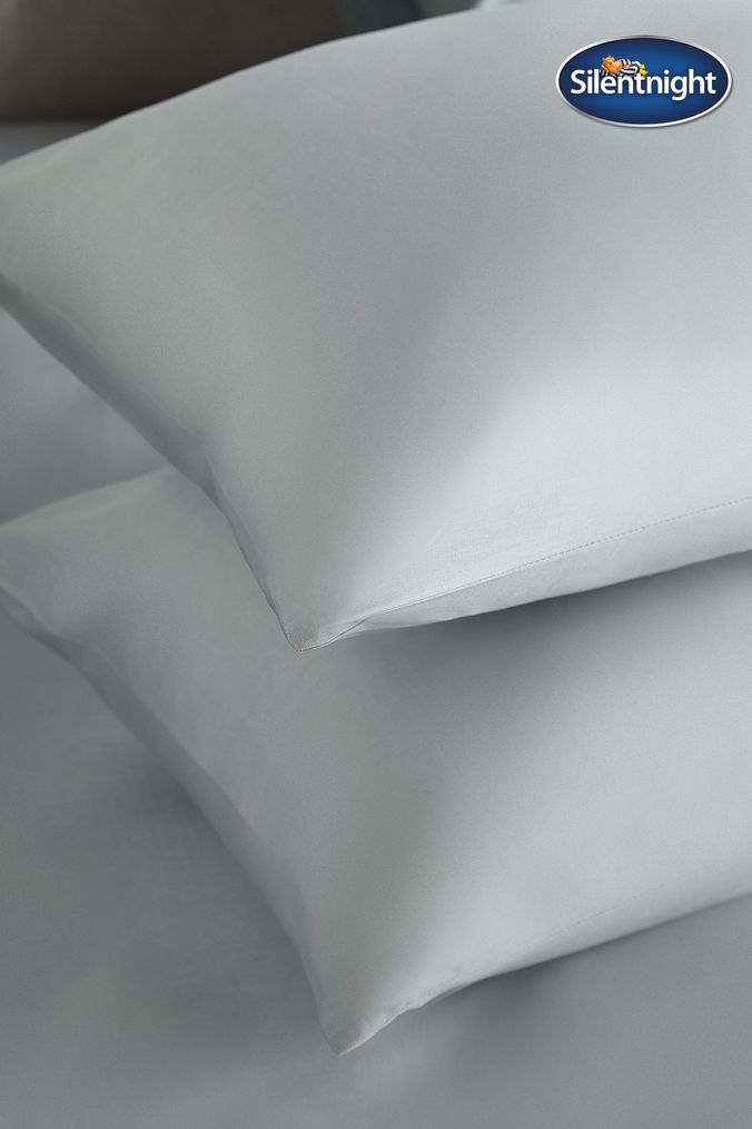 Silentnight Silver Pure Cotton Pillowcases (T57811) | £15