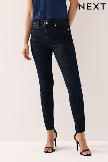 Inky Blue Glitter Skinny Jeans (T57891) | £38