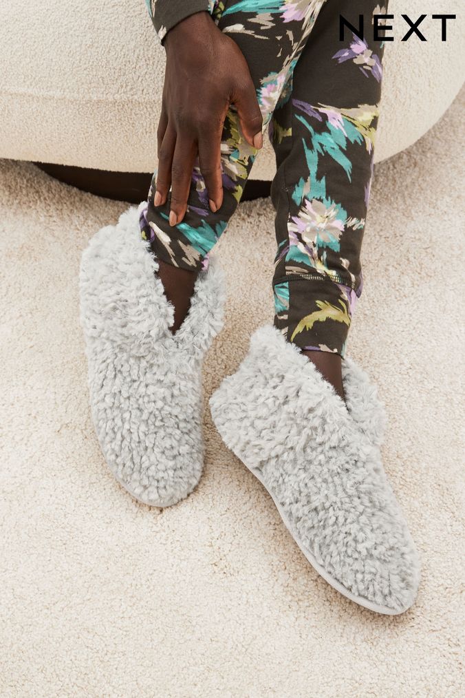 Buy Women s Slippers Pink Fur Footwear Online Next UK