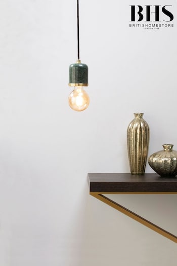 BHS Green Romano Marble Ceiling Light (T58549) | £30