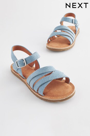 Denim Multi-strap Sandals (T58822) | £24 - £31