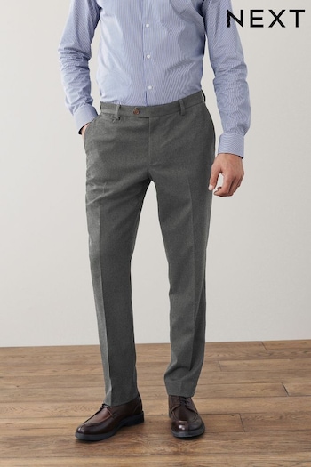 Grey Tailored Trimmed Donegal Fabric Suit: Trousers (T59160) | £45