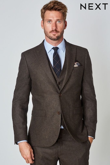 Brown Wool Donegal Suit Jacket (T59161) | £110