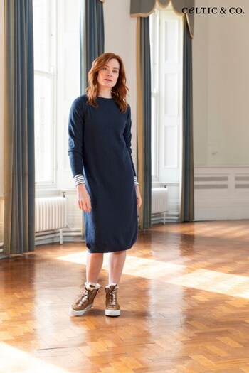 Celtic & Co. Blue Supersoft Midi Dress 2-7 (T59215) | £145
