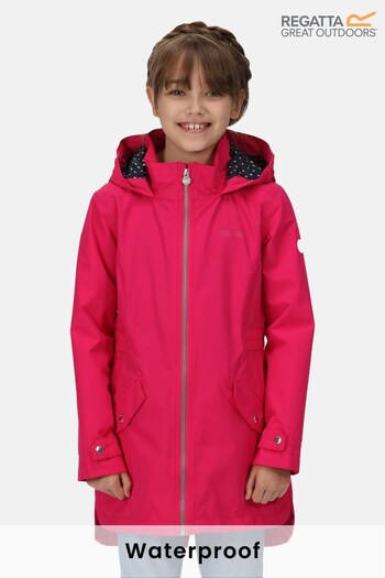 Regatta Pink Talei Longline Waterproof Jacket (T59275) | £60