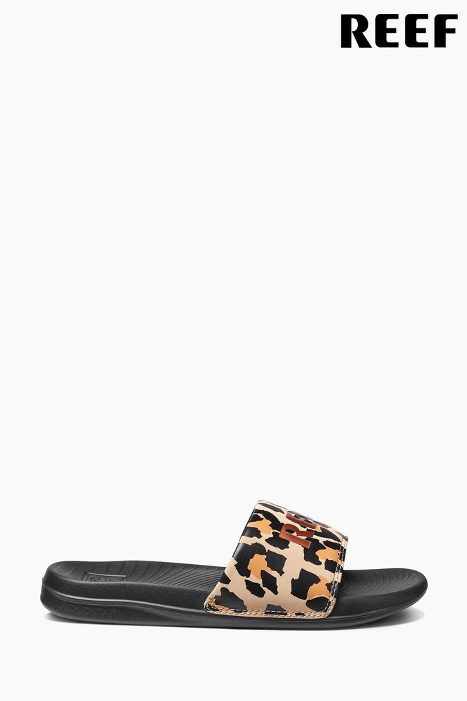 Reef animal print flip flops top