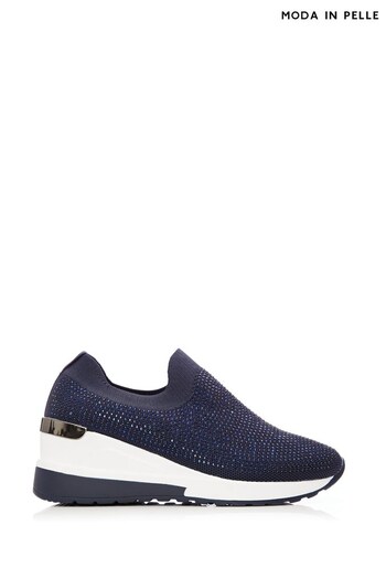 Moda In Pelle Arolia Knitted Wedge Trainers (T59388) | £99