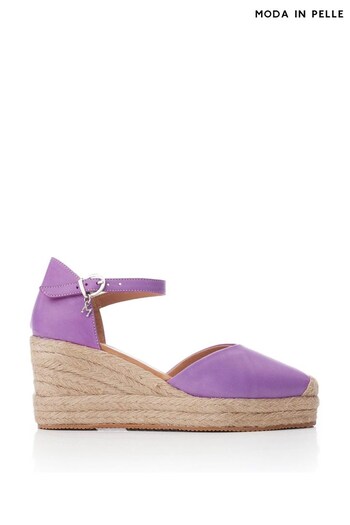 Moda In Pelle Espadrille Wedges With Ankle Strap (T59402) | £89