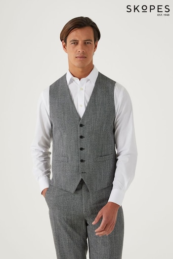 Skopes Barlow Grey Puppytooth Suit Waistcoat (T59450) | £55