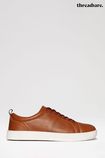 Threadbare Brown Smart Casual Court Trainers (T59455) | £38
