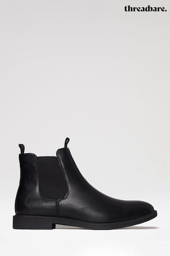 Threadbare Black Classic Chelsea Boots (T59461) | £48