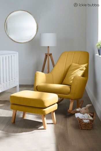 Ickle Bubba Yellow Eden Deluxe Nursery Chair and Stool (T59623) | £400