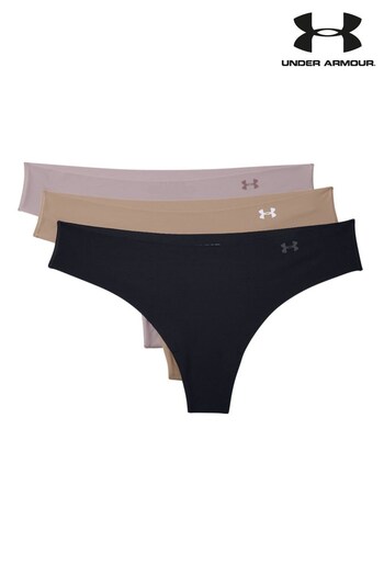Under Armour Blk Black Thongs 3 Pack (T59660) | £23