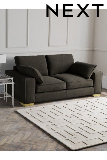 Fine Chenille Easy Clean/Dark Smoke Grey Houghton Oxford Edge Deep Relaxed Sit (T59668) | £499 - £3,025