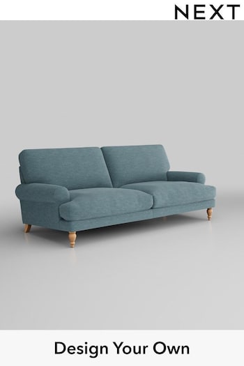 Fine Chenille Easy Clean/Mid Blue Erin Deep Relaxed Sit (T59711) | £475 - £1,975