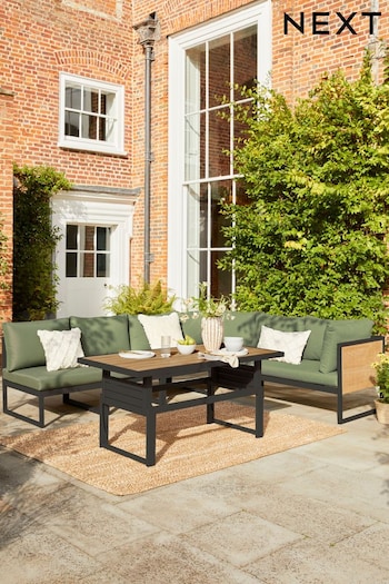 Sage Green Abel Garden Modular Sofa and Dining Set (T60000) | £1,499