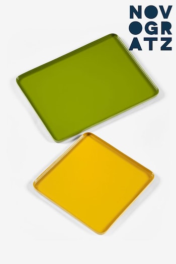 Novogratz Set of 2 Green/Yellow Trays (T60110) | £45