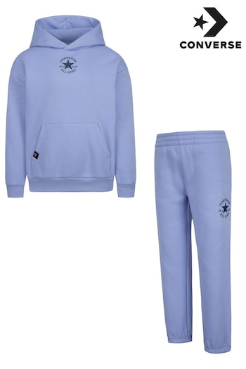 Converse Driftwood Blue Little Kids Hoodie and Joggers Set (T60180) | £35