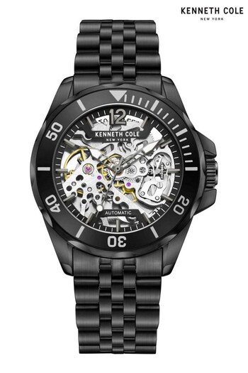 Kenneth Cole Gents Black Automatic Watch (T60206) | £209