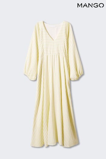 Mango Puffed Sleeve VUITTON Dress (T60358) | £60