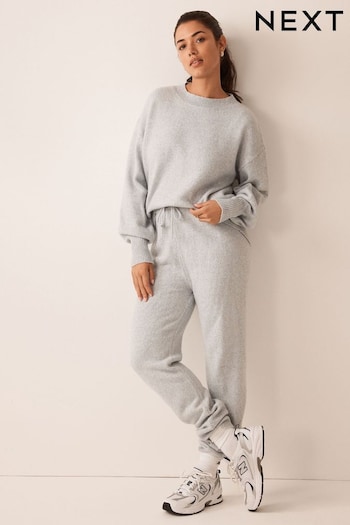 Grey Knitted Lounge Joggers (T60537) | £26