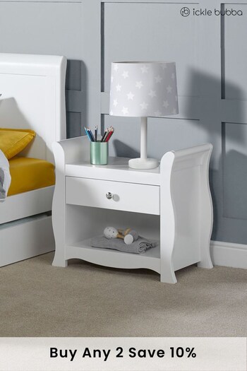 Ickle Bubba White Snowdon Bedside Cabinet (T60837) | £150